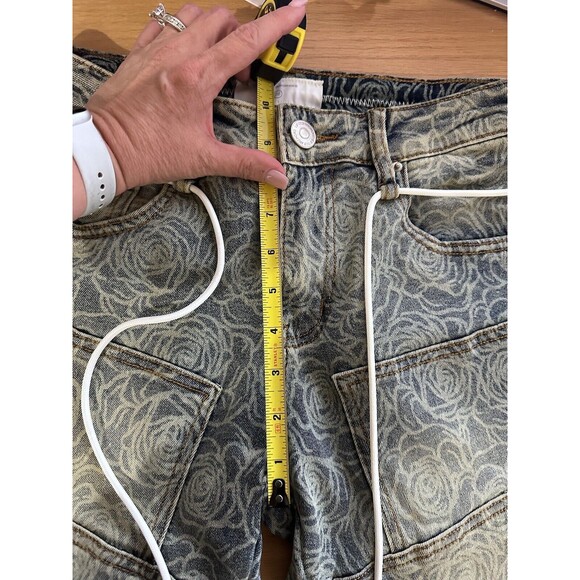 Lifted Anchors Los Angeles Patch-Work Rose Denim Skinny Jeans Size 28/32L Men's - Picture 7 of 14